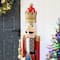 Glitzhome® 54" Wooden Christmas Glitter King Nutcracker